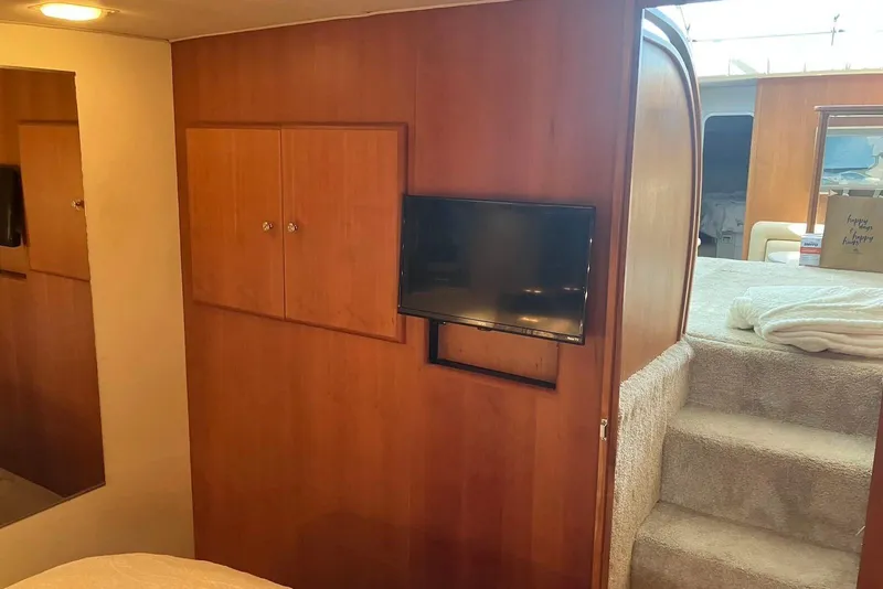 Slide: The Image of Hour meter reading 1432.9 on 1994 Silverton 41 Aft Cabin dashboard. - 14