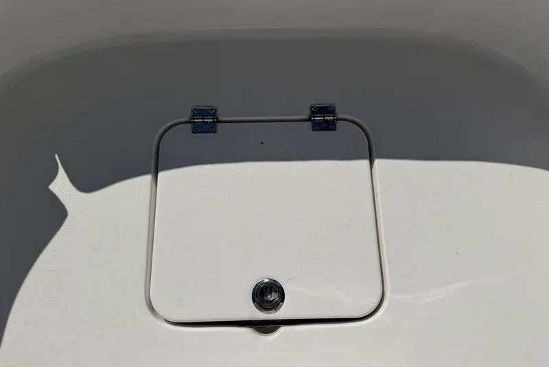 Slide: The Image of Hatch on 2026 Tidewater 2500 Carolina Bay boat, featuring a sleek design. - 21