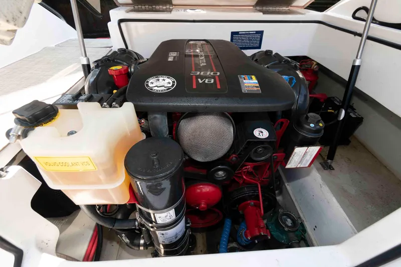 Slide: The Image of 2013 Cobalt A28 engine compartment showcasing a powerful V8 engine. - 15