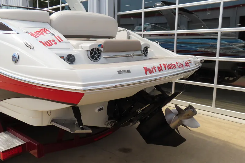 Slide: The Image of 2019 C 285ss boat at dock, featuring propeller and custom lettering. - 3