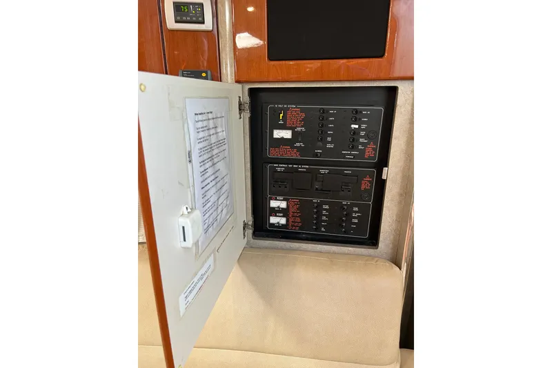 Slide: The Image of 2008 Formula 34 Performance Cruiser bathroom with sleek sink and countertop. - 31