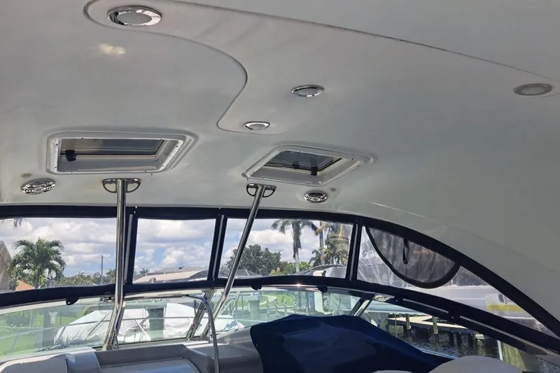 Slide: The Image of 2008 Formula 34 Performance Cruiser deck detail with open hatch and railing. - 38