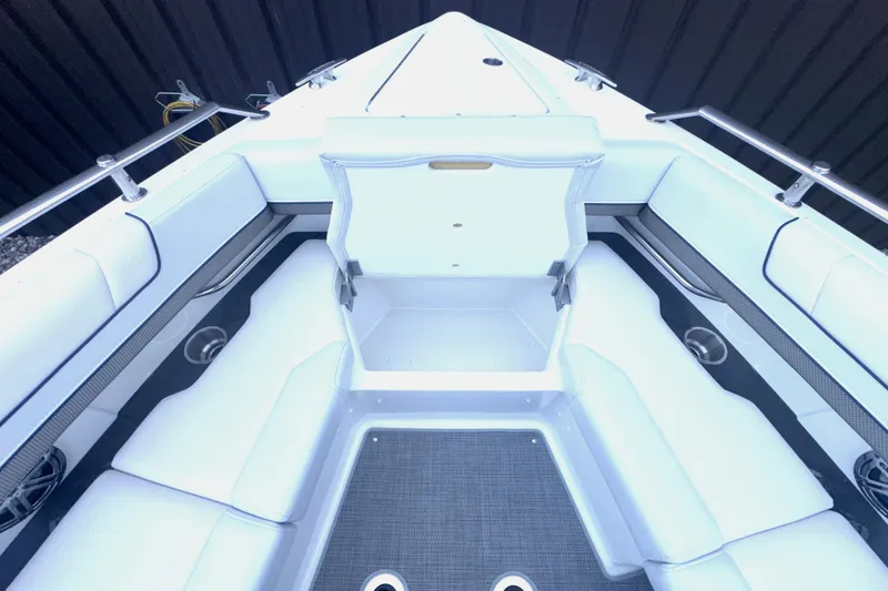 Slide: The Image of Interior of 2020 Formula 330 Crossover Bowrider with TV and audio system. - 15