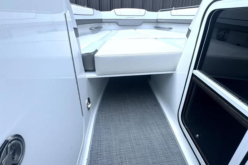 Slide: The Image of 2020 Formula 330 Crossover Bowrider interior with spacious seating and modern design. - 22