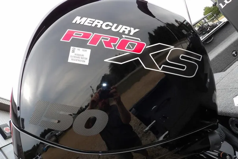 Slide: The Image of Mercury Pro XS 150 outboard motor on 2022 Lund 1875 Impact Sport boat. - 40