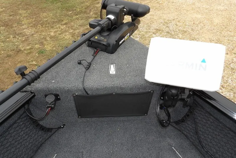 Slide: The Image of 2022 Lund 1875 Impact Sport boat with Garmin and Minn Kota equipment. - 42