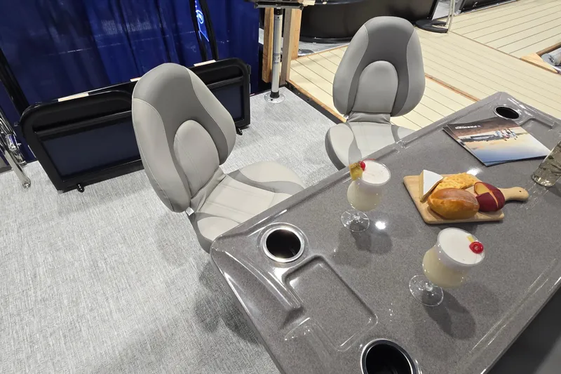 Slide: The Image of Luxurious seating and refreshments on 2025 Premier 250 Sunsation RS boat. - 33