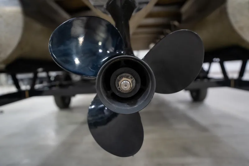 Slide: The Image of Close-up of 2021 Bennington 21 SLX logo on a glossy surface. - 55