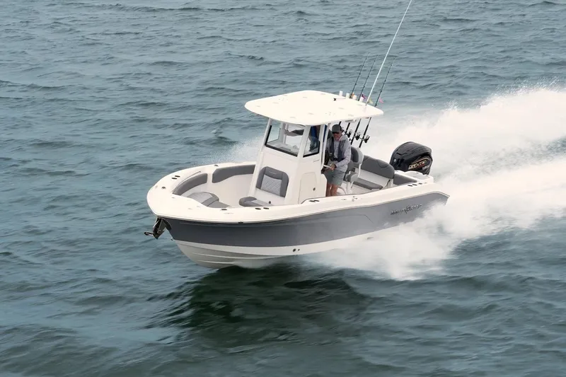 The Image of 2026 NauticStar 251 Hybrid boat cruising on open water, showcasing speed and performance. - 0