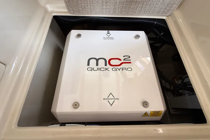 Slide: The Image of Gyro stabilizer in 2021 Ranger Tugs R-41CB boat engine compartment. - 37