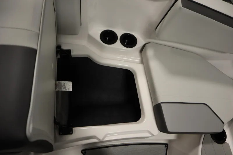 Slide: The Image of Interior seating and storage area of 2026 Yamaha Boats AR220. - 14