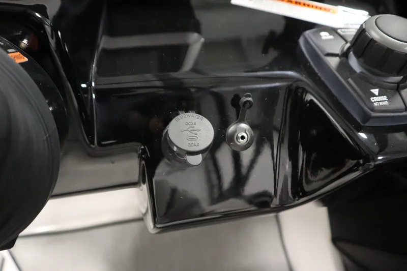 Slide: The Image of 2026 Yamaha Boats AR250 dashboard with control panel and cruise button. - 26