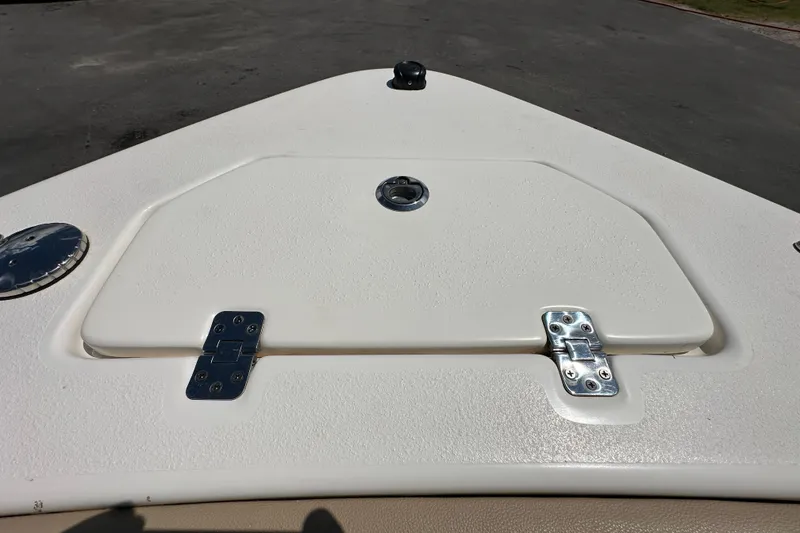 Slide: The Image of Bow deck of 2020 NauticStar 2302 Legacy boat with storage hatch. - 60