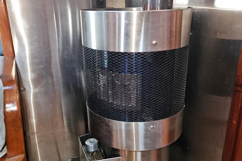 Slide: The Image of Stainless steel heater on 1979 Fast Passage 39 yacht interior. - 37