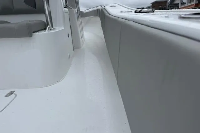 Slide: The Image of 2026 Cape Horn 31 T boat deck with sleek, modern design and comfortable seating. - 5