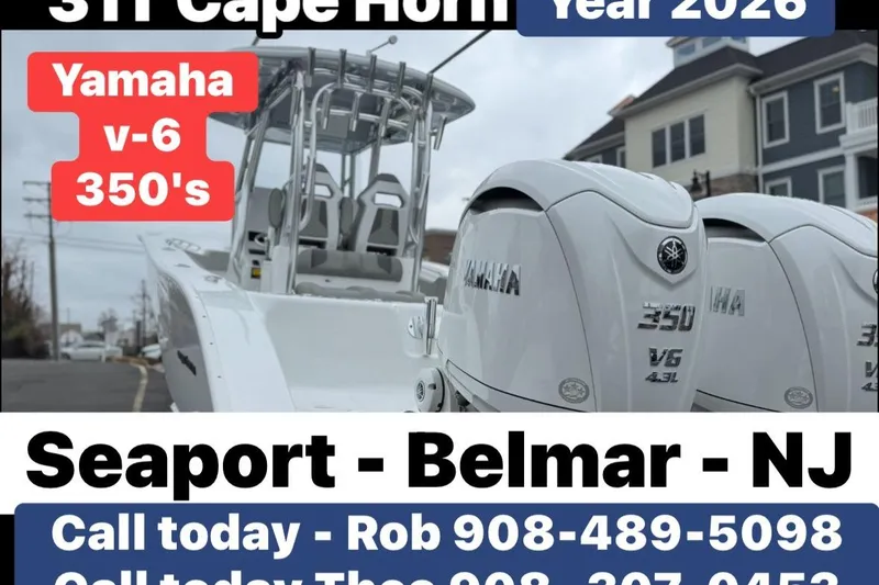 The Image of 2026 Cape Horn 31 T boat with Yamaha V6 350 engines, available in Belmar, NJ. - 1