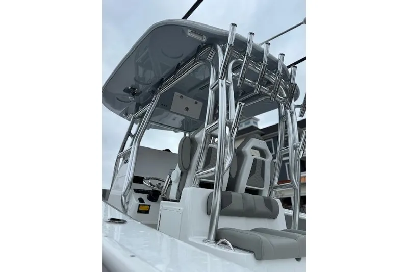 Slide: The Image of 2026 Cape Horn 31 T boat with sleek design and modern features. - 17