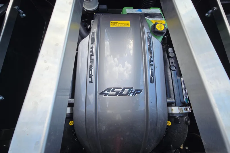 Slide: The Image of 2022 Centurion Fi23 engine, 450 horsepower, close-up view. - 75