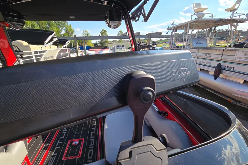 Slide: The Image of 2022 Centurion Fi23 boat interior with sleek design and advanced features. - 84