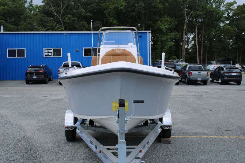 Slide: The Image of 2026 Key West 1720 Center Console boat on trailer in parking lot. - 7