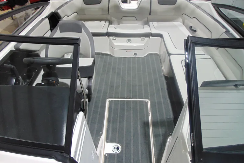 Slide: The Image of 2026 Yamaha Boats AR190 interior with seating and steering wheel. - 15