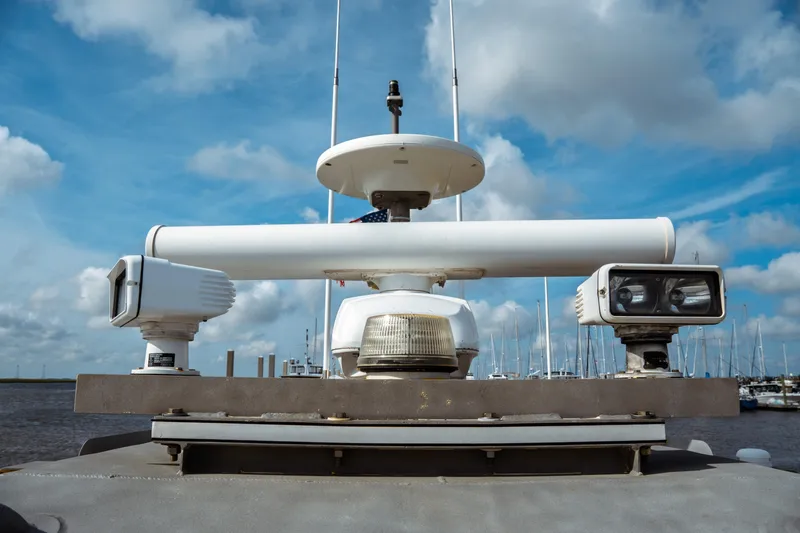 Slide: The Image of Radar and navigation equipment on a 2004 Kvichak Marine Industries Pilot boat. - 11