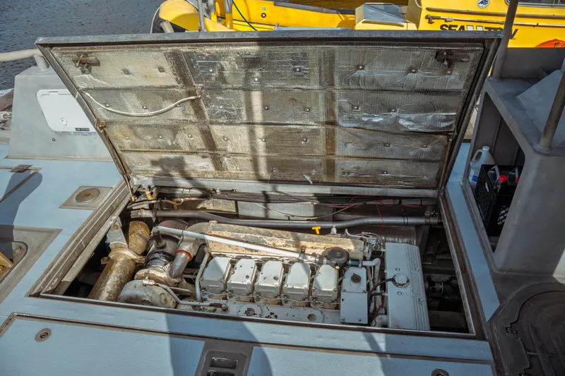 Slide: The Image of Open engine compartment of a 2004 Kvichak Marine Industries Pilot boat. - 53