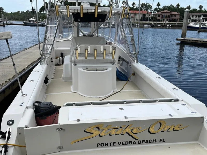 Slide: The Image of 2005 Strike 35 Sportfisherman boat docked in Ponte Vedra Beach, FL. - 18