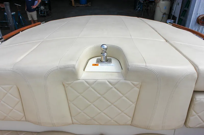 Slide: The Image of Dashboard of 2017 Chris-Craft Capri 27 boat with gauges and Garmin GPS. - 34