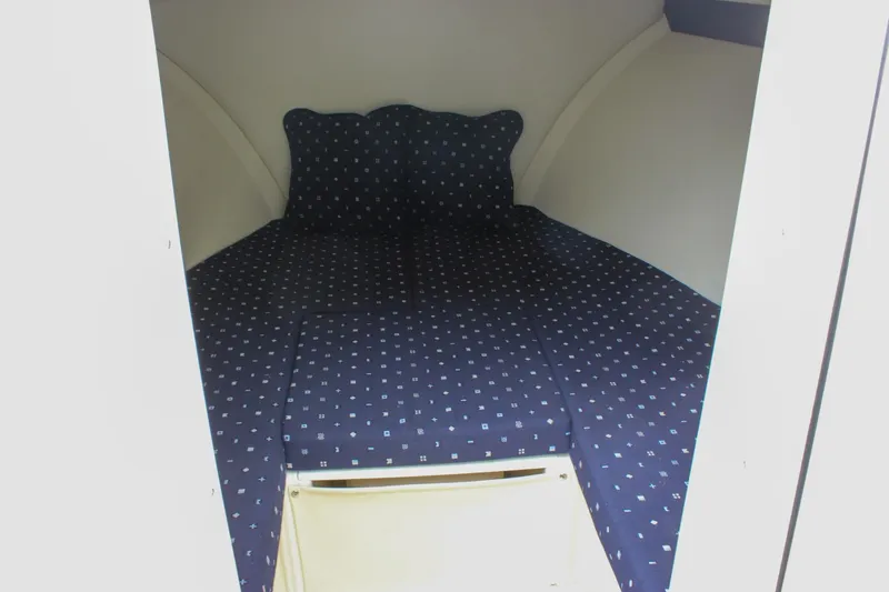 Slide: The Image of 2017 Chris-Craft Capri 27 boat interior with steering wheel and Garmin navigation system. - 47