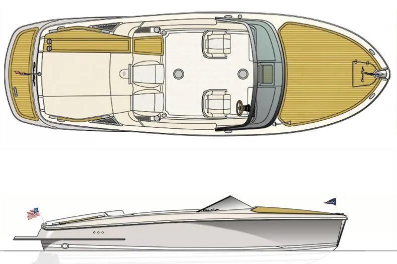 Slide: The Image of 2017 Chris-Craft Capri 27 boat on trailer, covered, parked outdoors. - 65