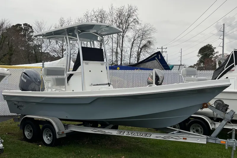 The Image of 2024 KenCraft 219 Bay Rider Bay boat on a trailer. - 0