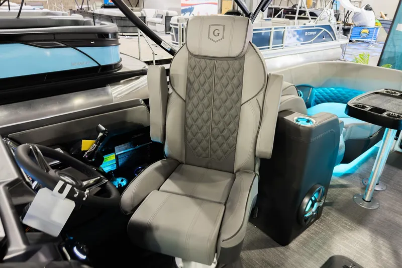 Slide: The Image of Luxurious interior of 2026 Godfrey Sanpan 23' Split Bench pontoon boat. - 20