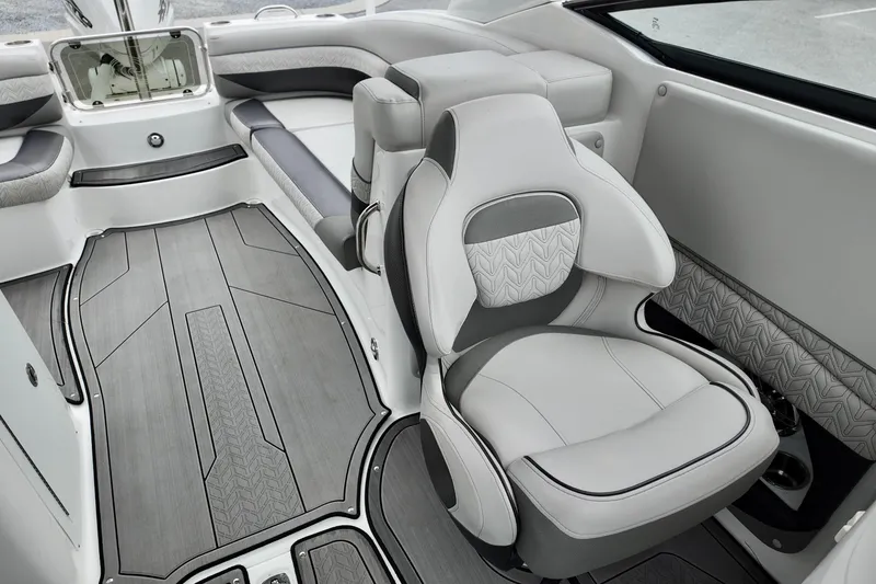 Slide: The Image of 2023 Hurricane Sun Deck 2690 interior with sleek seating and modern design. - 9