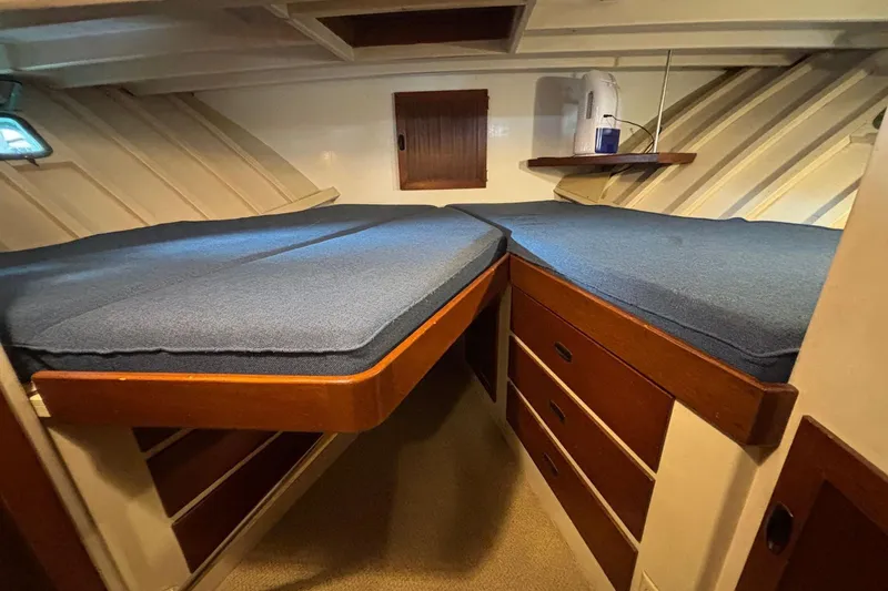 Slide: The Image of Monk 43 Flybridge - Forward Cabin - 8