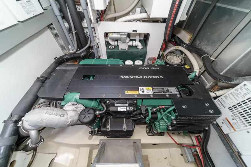 Slide: The Image of Engine room of 2017 Monte Carlo MC5S with Volvo Penta IPS 600 engine. - 65