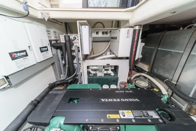 Slide: The Image of Engine room of 2017 Monte Carlo MC5S with Volvo Penta IPS 600 system. - 66