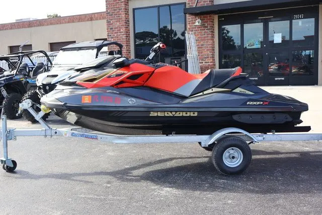 Slide: The Image of Sea-Doo RXP-X 300 Black And Lava Red 2019 - 3