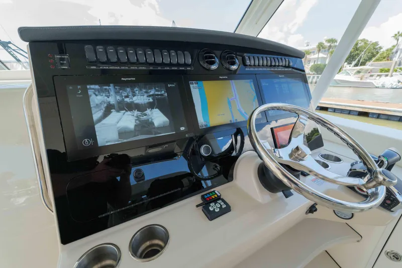 Slide: The Image of Boston Whaler 380 Realm- Helm - 23