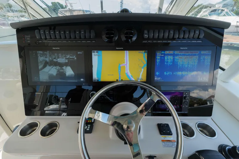 Slide: The Image of Boston Whaler 380 Realm- Helm - 24