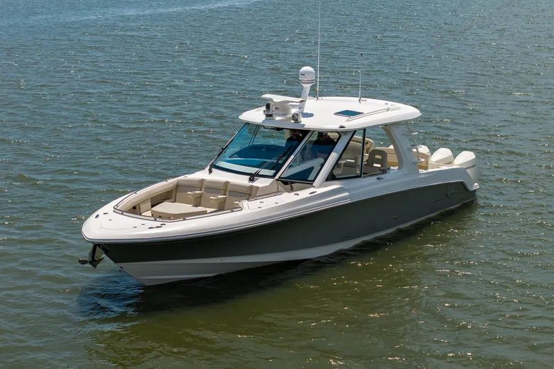 Slide: The Image of Boston Whaler 380 Realm- Profile - 39