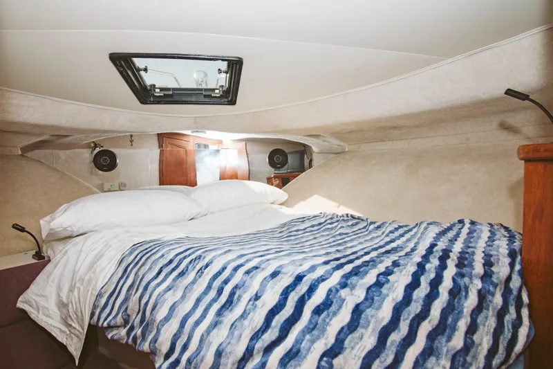 Slide: The Image of Control panel of a 1991 Carver 36 Aft Cabin Motor Yacht with Kohler switches. - 17