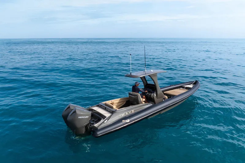 Slide: The Image of Sanlorenzo SX88 2020 boat on open sea with Mercury engine. - 118