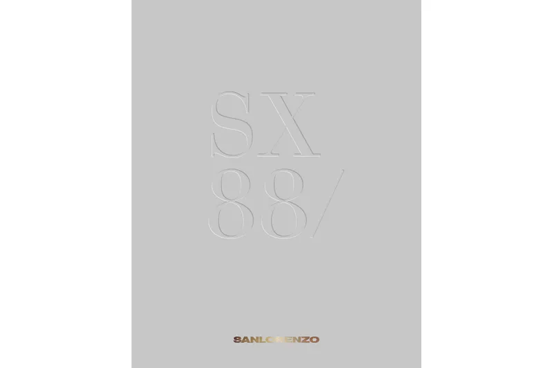Slide: The Image of Cover of Sanlorenzo SX88 yacht brochure, 2020 model, with embossed text. - 125