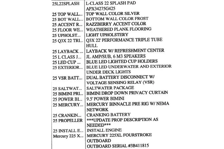 Slide: The Image of Qwest Splash Pad L-Class 2025 features and specifications list. - 6