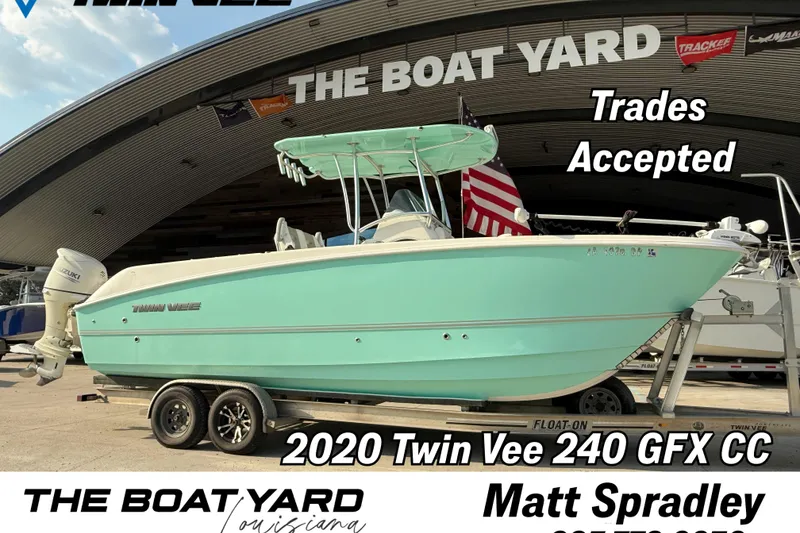 The Image of 2020 Twin Vee 240 GFX CC boat at The Boat Yard, trades accepted. - 1
