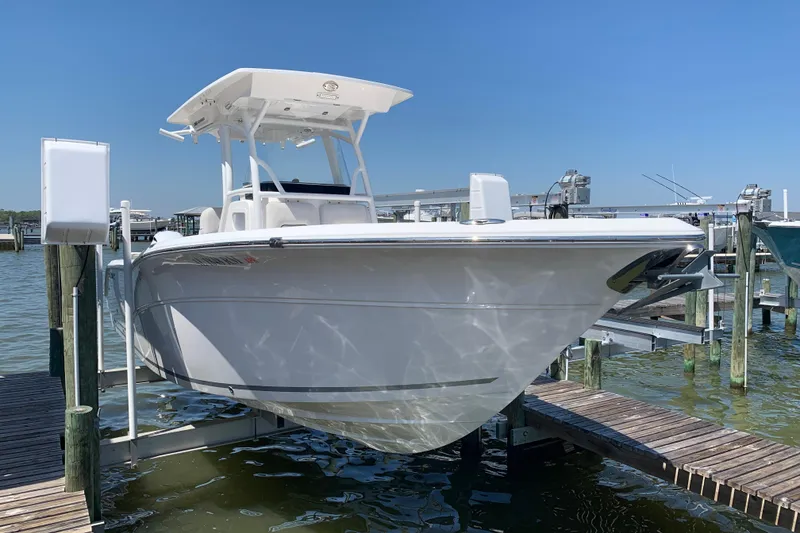 The Image of 2019 Sea Fox 266 Commander boat docked on a sunny day. - 0