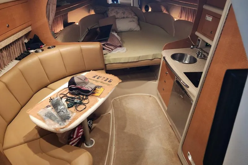 Slide: The Image of 2006 Chaparral Signature 290 boat stored indoors, registration AL 4488 AK visible. - 14