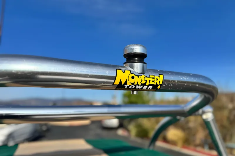 Slide: The Image of Close-up of Monster Tower on 2002 MasterCraft MariStar 230 VRS boat. - 20