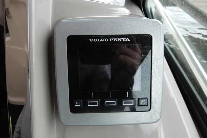 Slide: The Image of Volvo Penta control panel on 2016 Chaparral 310 Signature boat. - 28